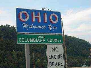 ohio state welcome sign