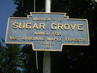 pennsylvania sugar grove sign