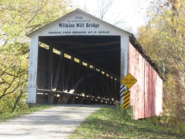 Covered bridge in Parke County, Indiana
