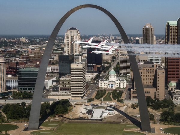 The Gateway Arch and downtown St. Louis, Missouri