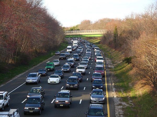 Traffic on the Garden State Parkway, New Jersey